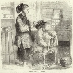 Haare im Teekannen-Stil frisieren