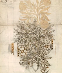 Florales Textildesign für Morris & Co.