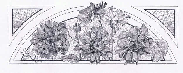 Blumendesigns, aus The Magazine of Art 1893, Cassell and Company, 1893