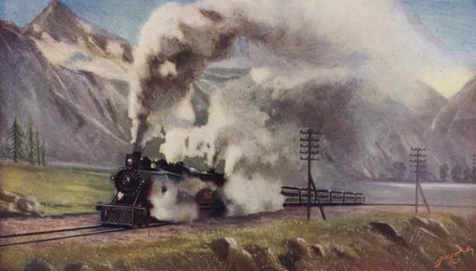 Von Atlantik bis Pazifik, der Imperial Limited Express überquert die Rocky Mountains