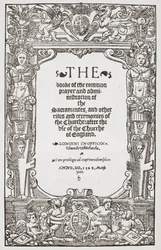 Frontispiz, Das Buch des gemeinsamen Gebets, 1549