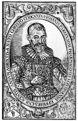 Frontispiz für Paradisi in Sole Paradisus Terrestris von John Parkinson, veröffentlicht 1629