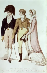 Voll- und Halbvollkleider für April, Illustration aus 