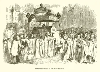 Begräbnisprozession des Herzogs von Rothes