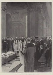 Beerdigung des verstorbenen Sir John Everett Millais in der St. Paul