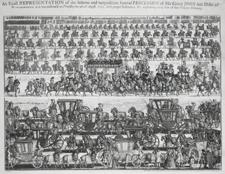 Trauerzug für den Herzog von Marlborough
