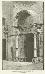 Tor der Kirche Santa Maria delle Grazie in Mailand