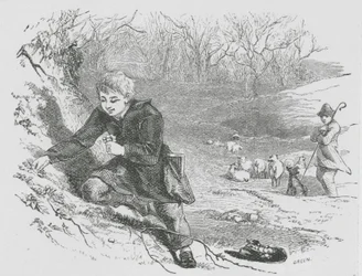 Primeln sammeln (Gravur)