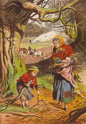 Sammeln von Brennholz