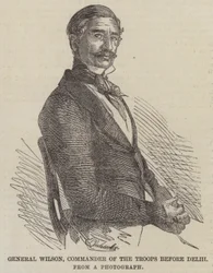 General Wilson, Kommandeur der Truppen vor Delhi (Stich)