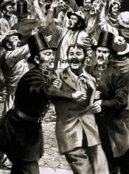 George Hudson stieg nach der Eröffnung eines Eisenbahndienstes zu Ruhm und Reichtum auf
