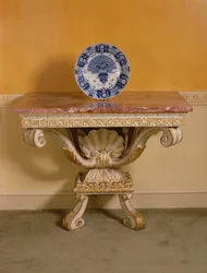 George II Konsolentisch mit Marmorplatte, Palladianischer Stil, ca. 1750