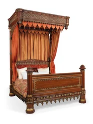 George IV Halbtester-Bett, ca. 1830