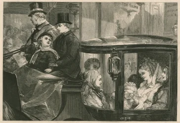 Zum Morgenauftritt der Pantomime gehen