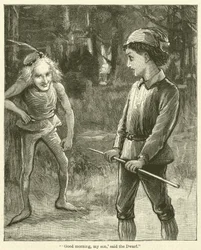 "Guten Morgen, mein Sohn," sagte der Zwerg (Gravur)