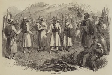 Goorkha-Häuptlinge (Stich)