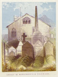 Gräber von Wordsworth und Coleridge