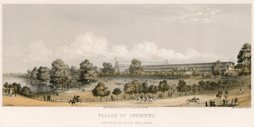 Große Ausstellung, 1851, von der Brücke, Hyde Park