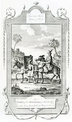 Tracht der Reiter in der Barbarei, Illustration aus Moore