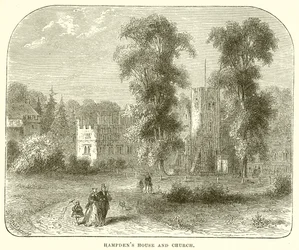 Hampdens Haus und Kirche