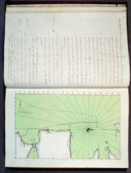 Handgezeichnete Karte der Küsten von Portugal und Spanien, 1756