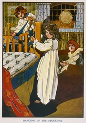 Die Strümpfe aufhängen