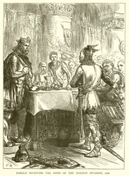 Harold erhält die Nachricht von der normannischen Invasion, 1066