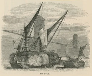Heuboot auf der Themse