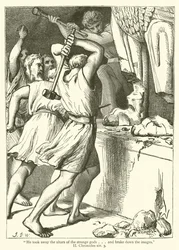 Er entfernte die Altäre der fremden Götter und zerbrach die Bilder (II, Chroniken, xiv, 3)