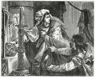 Helene Kottanerin stiehlt die Krone des Heiligen Stephan im Jahr 1440, 1882