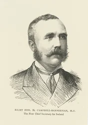 Henry Campbell-Bannerman als Chefsekretär für Irland (Gravur)