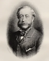 Henry Howard Molyneux Herbert, 4. Earl of Carnarvon, graviert von C. Laurie, aus 
