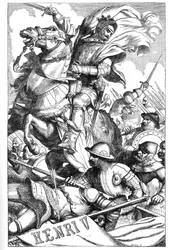 Heinrich V - Illustration in „Werke komplett von William Shakespeare“ 1866 - Die Illustrationen und die allgemeine Form dieser Ausgabe sind von Cassell