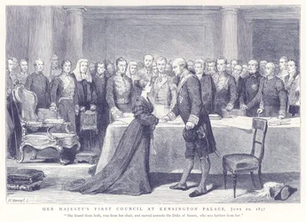 Der erste Rat Ihrer Majestät im Kensington-Palast, 20. Juni 1837