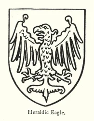 Heraldischer Adler (Gravur)