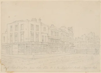 High Street Islington, von der White Lion Street bis zur Liverpool Road, 16. August 1843