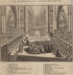 Die Krönung Seiner Majestät in der Westminster Abbey, Ostansicht