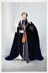 Seine Königliche Hoheit, Albert Edward, Prinz von Wales, aus Ein Gedenkbuch zur Hochzeit von Edward VII. und Alexandra von Dänemark, veröffentlicht 1864