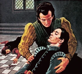 Horatio mit dem sterbenden Hamlet