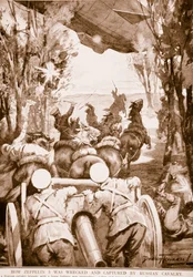 Wie Zeppelin 5 von der russischen Kavallerie zerstört und erbeutet wurde, 1914-19
