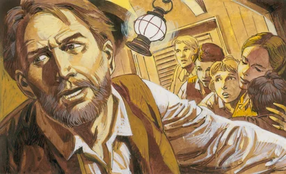Illustration für Schweizer Familie Robinson
