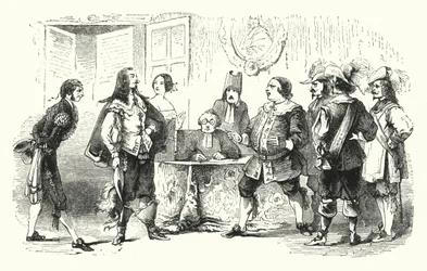 Illustration für Der Barbier von Sevilla von Rossini (Stich)