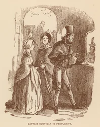 Illustration für Die Geschichte von Pendennis von Thackeray (Lithografie)