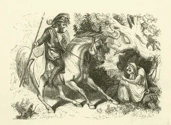 Illustration für Die Geschichte von Sir Thomas Thumb (Gravur)