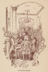 Illustration für Die Virginians von Thackeray