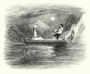 Illustration für das Ballett, Ondine oder Die Nixe