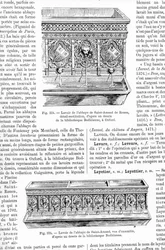 Illustrationen eines Waschhauses, 1887