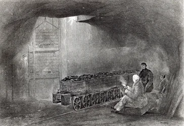 Im Kohlebergwerk, Illustration aus 