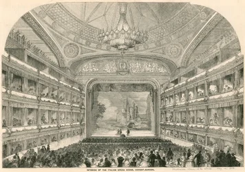 Innenansicht des Italienischen Opernhauses, Covent Garden, London