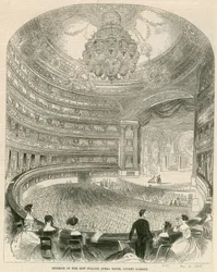 Innenansicht des neuen Italienischen Opernhauses, Covent Garden, London
